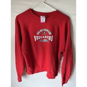 Tampa Bay Buccaneers Ladies L 2002 NFC Champions Sweatshirt Super Bowl XXXVII